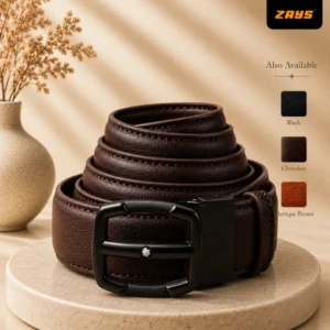 Zays Handcrafted Genuine Leather Belt for Men – Premium Quality, Adjustable, Stylish & Durable - BC110