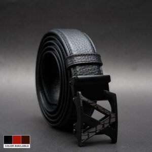 Zays Handcrafted Imported Genuine Leather Auto Gear Belt for Men – Premium Quality, Adjustable, Stylish & Durable - BC120