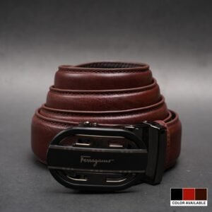 Zays Handcrafted Imported Genuine Leather Auto Gear Belt for Men – Premium Quality, Adjustable, Stylish & Durable - BC123
