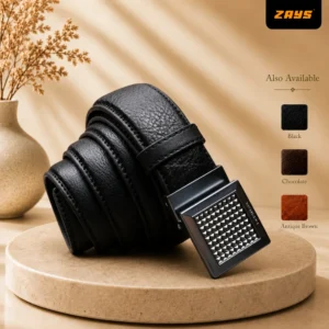Zays Handcrafted Genuine Leather Belt for Men – Premium Quality, Adjustable, Stylish & Durable - BC114