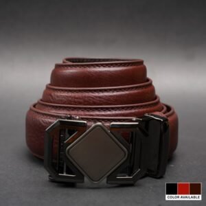 Zays Handcrafted Imported Genuine Leather Auto Gear Belt for Men – Premium Quality, Adjustable, Stylish & Durable - BC124
