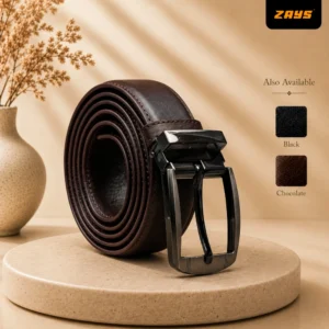 Zays Handcrafted Genuine Leather Belt for Men – Premium Quality, Adjustable, Stylish & Durable - BC118