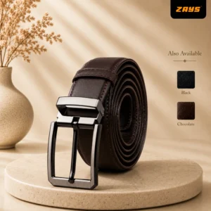 Zays Handcrafted Genuine Leather Belt for Men – Premium Quality, Adjustable, Stylish & Durable - BC119