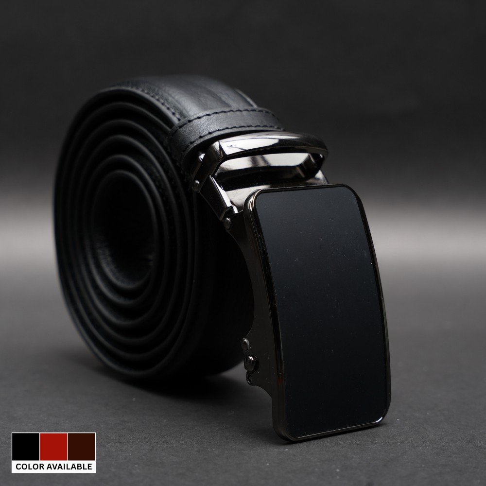 Zays Handcrafted Imported Genuine Leather Auto Gear Belt for Men – Premium Quality, Adjustable, Stylish & Durable - BC138