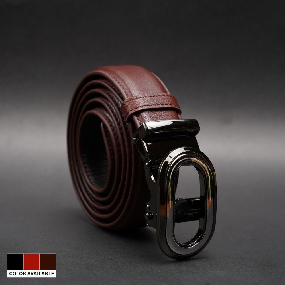 Zays Handcrafted Imported Genuine Leather Auto Gear Belt for Men – Premium Quality, Adjustable, Stylish & Durable - BC140