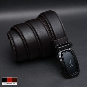 Zays Handcrafted Imported Genuine Leather Auto Gear Belt for Men – Premium Quality, Adjustable, Stylish & Durable - BC142