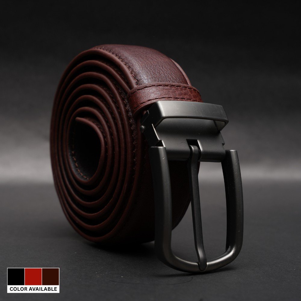 Zays Handcrafted Genuine Leather Belt for Men – Premium Quality, Adjustable, Stylish & Durable (BC102-P)