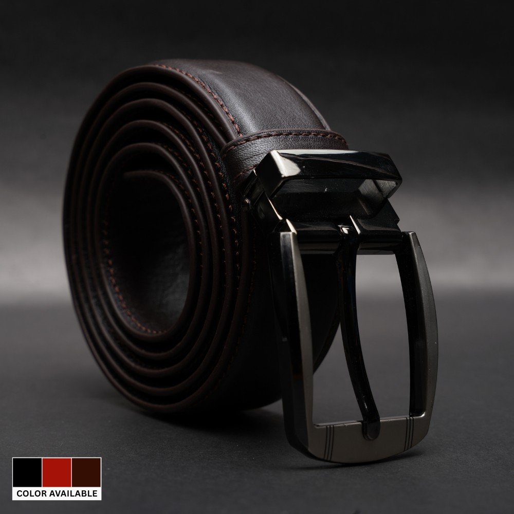 Zays Handcrafted Genuine Leather Belt for Men – Premium Quality, Adjustable, Stylish & Durable - BC118