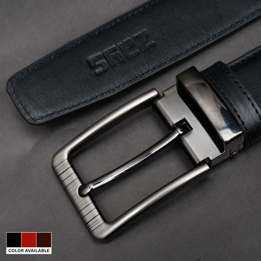 Zays Handcrafted Genuine Leather Belt for Men – Premium Quality, Adjustable, Stylish & Durable - BC117
