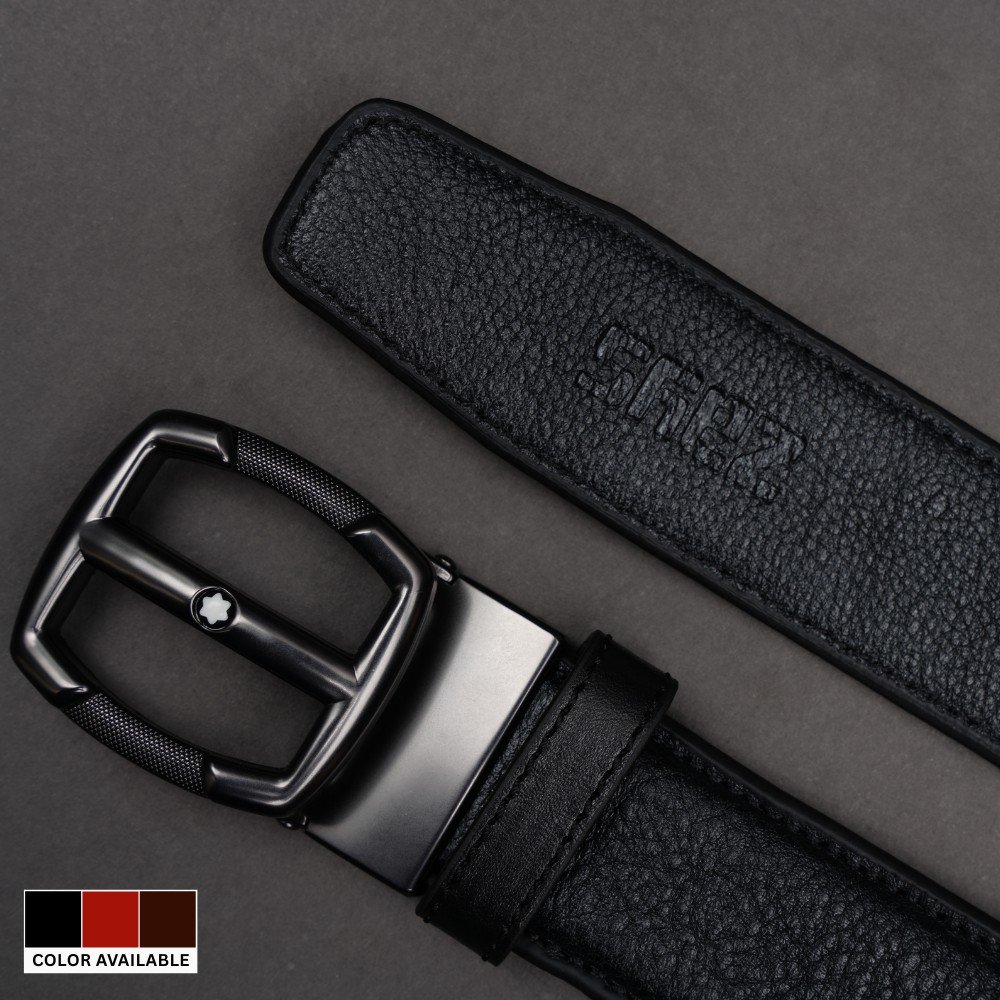Zays Handcrafted Genuine Leather Belt for Men – Premium Quality, Adjustable, Stylish & Durable - BC110