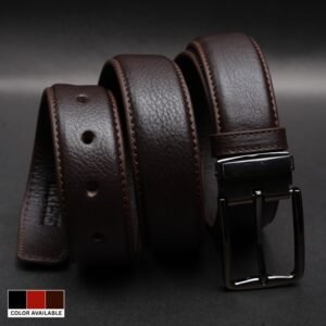 Zays Handcrafted Genuine Leather Belt for Men – Premium Quality, Adjustable, Stylish & Durable - BC107