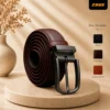 Zays Handcrafted Genuine Leather Belt for Men – Premium Quality, Adjustable, Stylish & Durable (BC102-P)