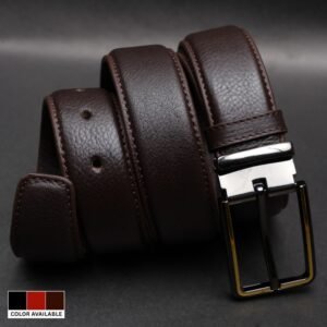 Zays Handcrafted Genuine Leather Belt for Men – Premium Quality, Adjustable, Stylish & Durable - BC106