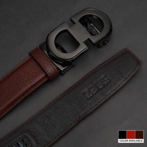 Zays Handcrafted Imported Genuine Leather Auto Gear Belt for Men – Premium Quality, Adjustable, Stylish & Durable - BC145
