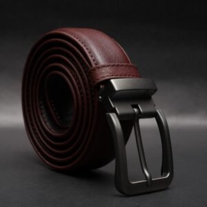 Alternative view of Zays Handcrafted Genuine Leather Belt for Men – Premium Quality, Adjustable, Stylish & Durable (BC101-P)