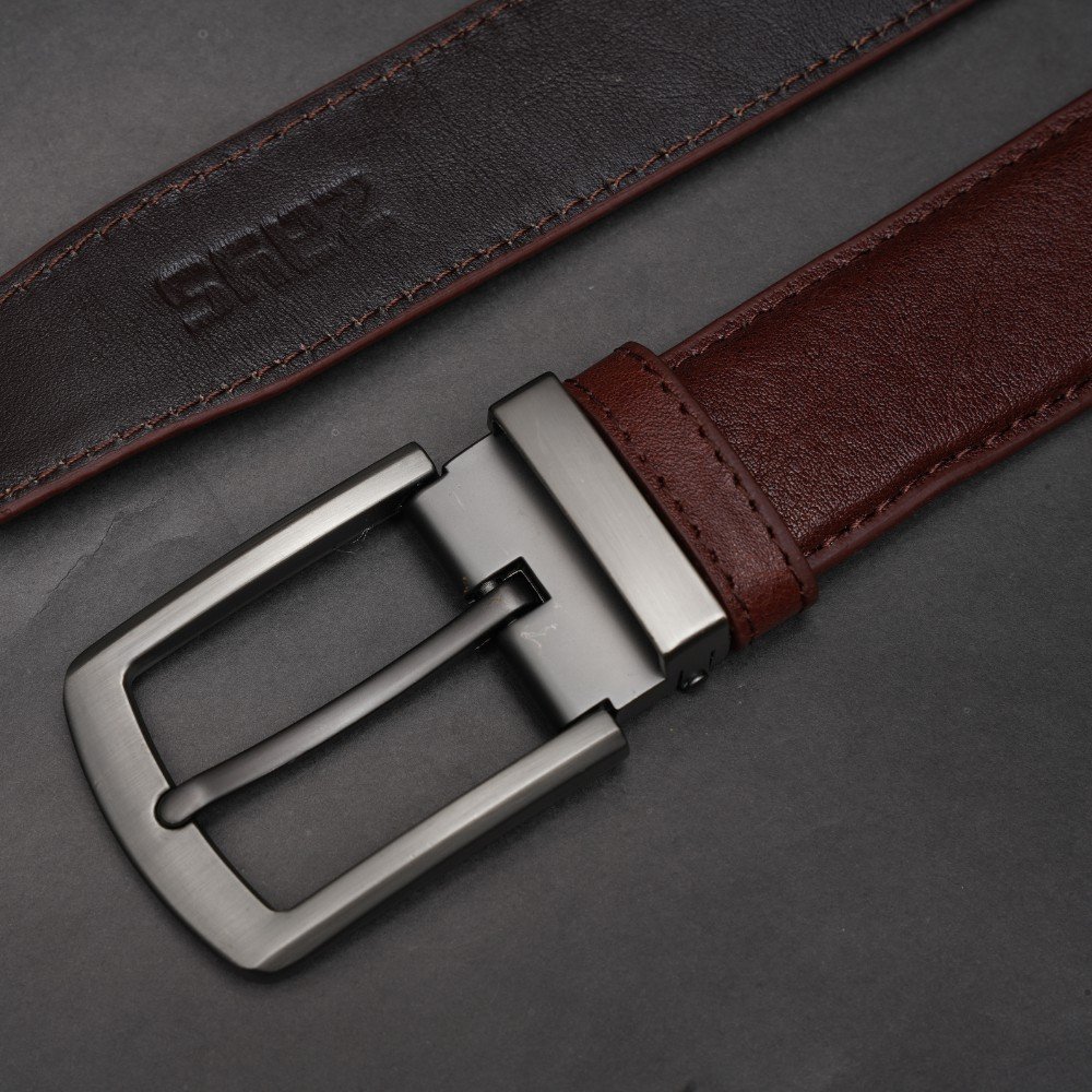 Zays Handcrafted Genuine Leather Belt for Men – Premium Quality, Adjustable, Stylish & Durable (BC103-P) - Image 24