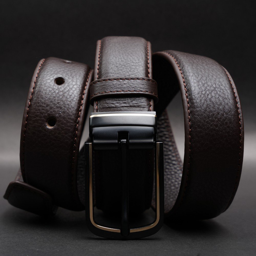 Zays Handcrafted Genuine Leather Belt for Men – Premium Quality, Adjustable, Stylish & Durable - BC104 - Image 3