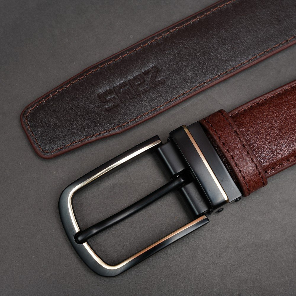 Zays Handcrafted Genuine Leather Belt for Men – Premium Quality, Adjustable, Stylish & Durable - BC104 - Image 27