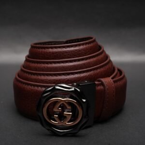 Alternative view of Zays Handcrafted Genuine Leather Belt for Men – Premium Quality, Adjustable, Stylish & Durable - BC105