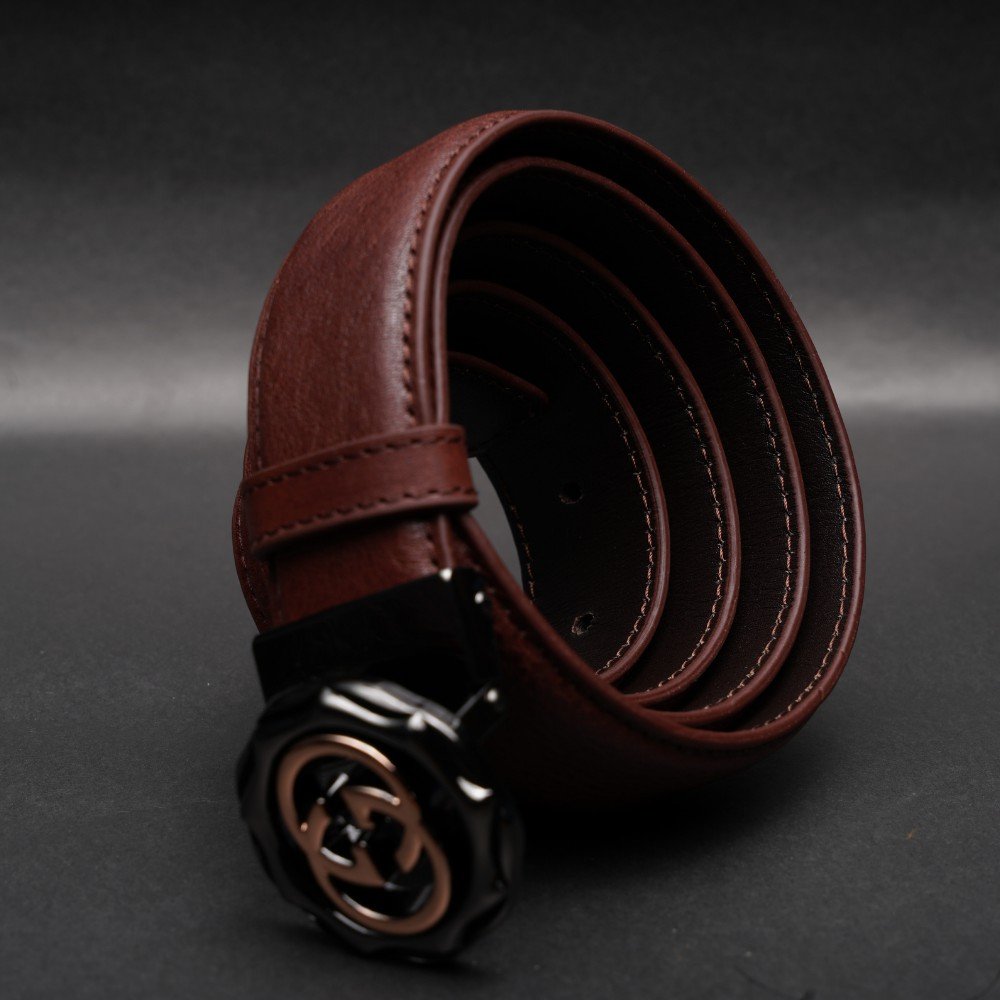 Zays Handcrafted Genuine Leather Belt for Men – Premium Quality, Adjustable, Stylish & Durable - BC105 - Image 26