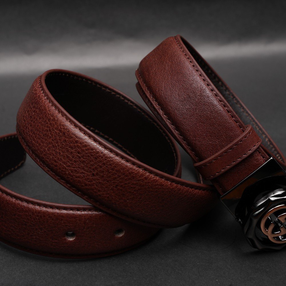 Zays Handcrafted Genuine Leather Belt for Men – Premium Quality, Adjustable, Stylish & Durable - BC105 - Image 19