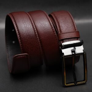 Alternative view of Zays Handcrafted Genuine Leather Belt for Men – Premium Quality, Adjustable, Stylish & Durable - BC106
