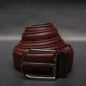 Alternative view of Zays Handcrafted Genuine Leather Belt for Men – Premium Quality, Adjustable, Stylish & Durable - BC108
