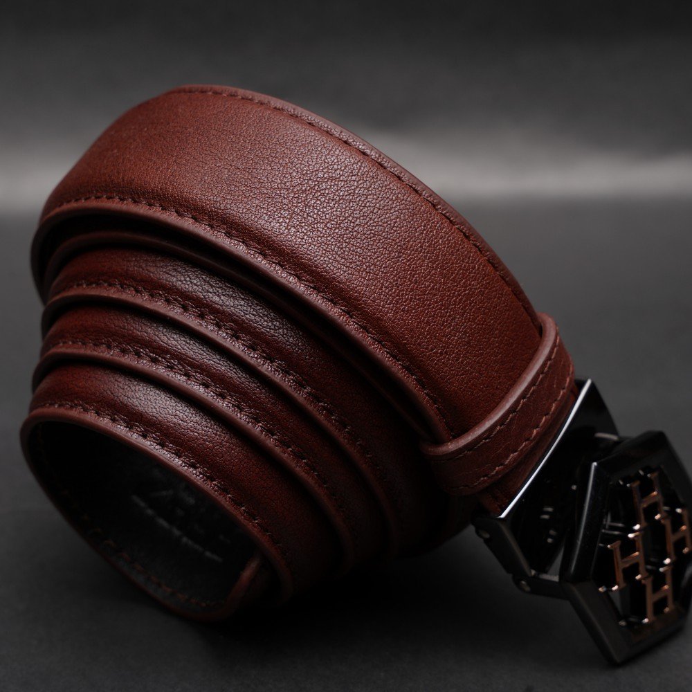 Zays Handcrafted Genuine Leather Belt for Men – Premium Quality, Adjustable, Stylish & Durable - BC112 - Image 17