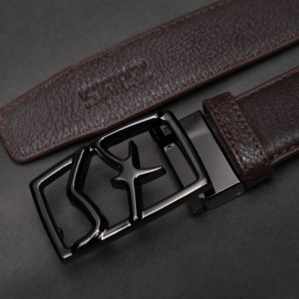 Zays Handcrafted Genuine Leather Belt for Men – Premium Quality, Adjustable, Stylish & Durable - BC116 - Image 17