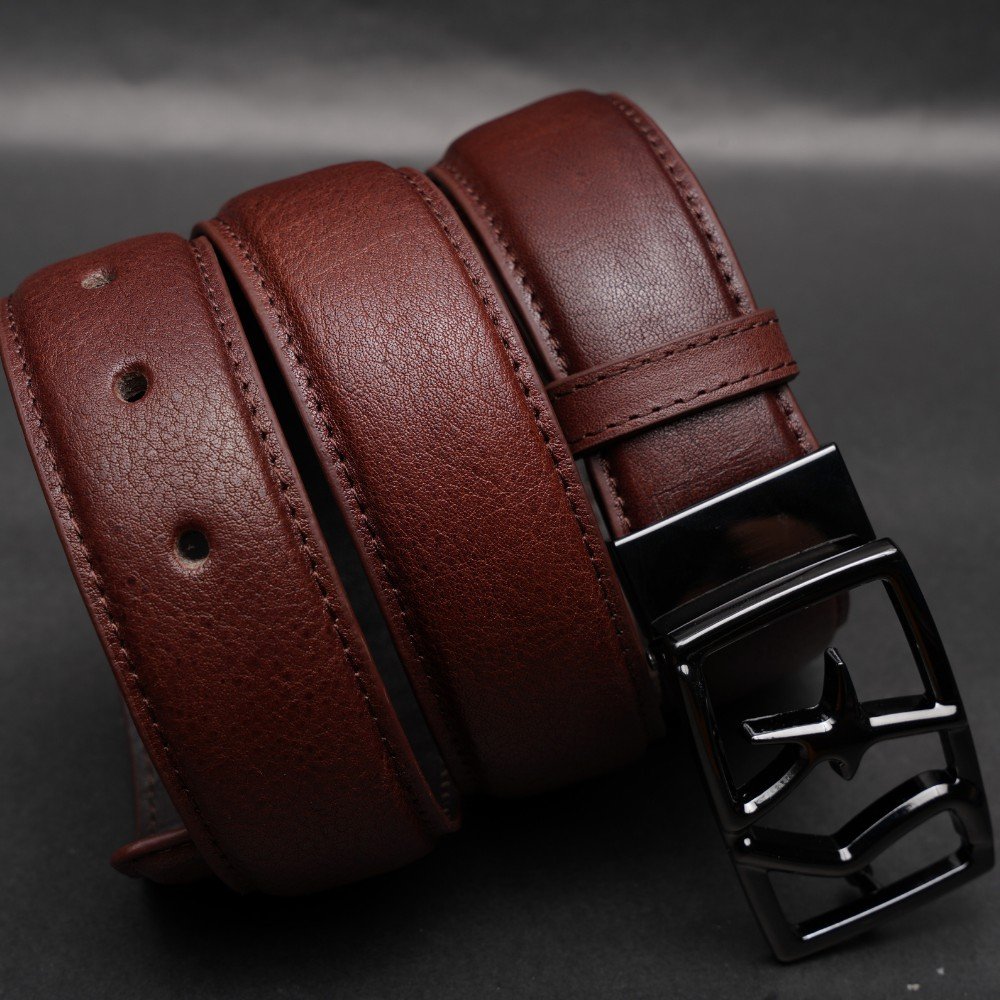 Zays Handcrafted Genuine Leather Belt for Men – Premium Quality, Adjustable, Stylish & Durable - BC116 - Image 25