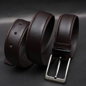 Alternative view of Zays Handcrafted Genuine Leather Belt for Men – Premium Quality, Adjustable, Stylish & Durable - BC117