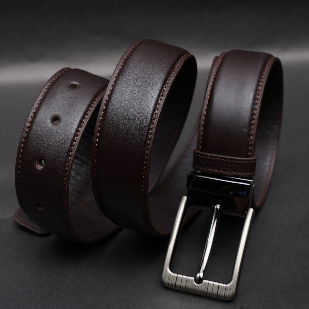 Zays Handcrafted Genuine Leather Belt for Men – Premium Quality, Adjustable, Stylish & Durable - BC117 - Image 2