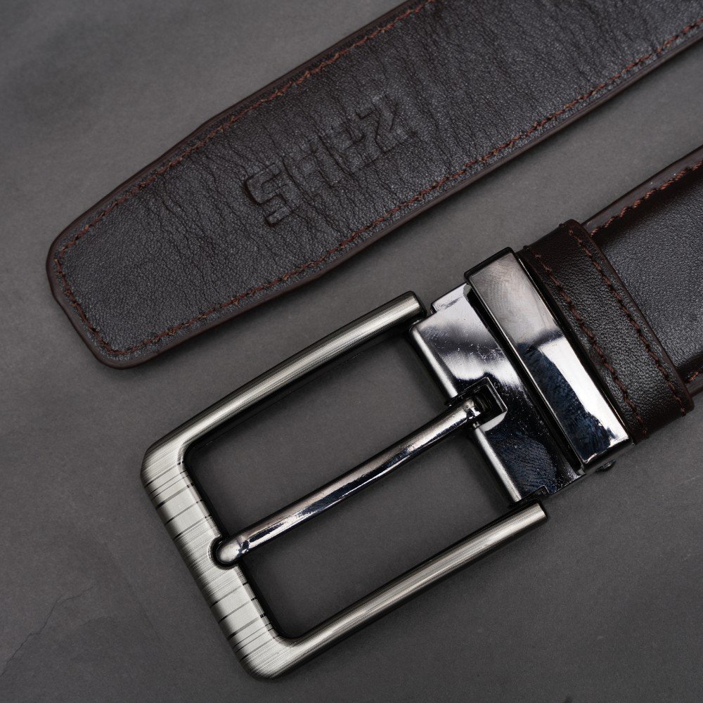 Zays Handcrafted Genuine Leather Belt for Men – Premium Quality, Adjustable, Stylish & Durable - BC117 - Image 12