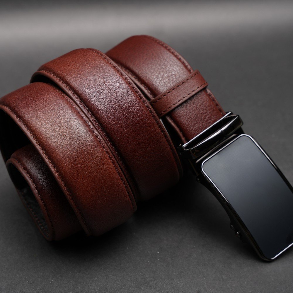 Zays Handcrafted Imported Genuine Leather Auto Gear Belt for Men – Premium Quality, Adjustable, Stylish & Durable - BC138 - Image 2