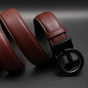 Alternative view of Zays Handcrafted Imported Genuine Leather Auto Gear Belt for Men – Premium Quality, Adjustable, Stylish & Durable (BC139-Antique Brown)