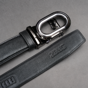 Alternative view of Zays Handcrafted Imported Genuine Leather Auto Gear Belt for Men – Premium Quality, Adjustable, Stylish & Durable (BC140-Black)