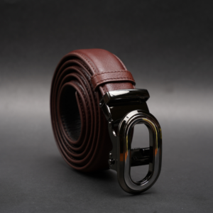 Zays Handcrafted Imported Genuine Leather Auto Gear Belt for Men – Premium Quality, Adjustable, Stylish & Durable (BC140-Antique Brown)