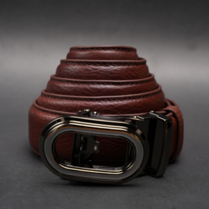 Alternative view of Zays Handcrafted Imported Genuine Leather Auto Gear Belt for Men – Premium Quality, Adjustable, Stylish & Durable (BC140-Antique Brown)