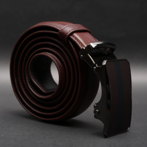 Zays Handcrafted Imported Genuine Leather Auto Gear Belt for Men – Premium Quality, Adjustable, Stylish & Durable (BC148-Antique Brown)