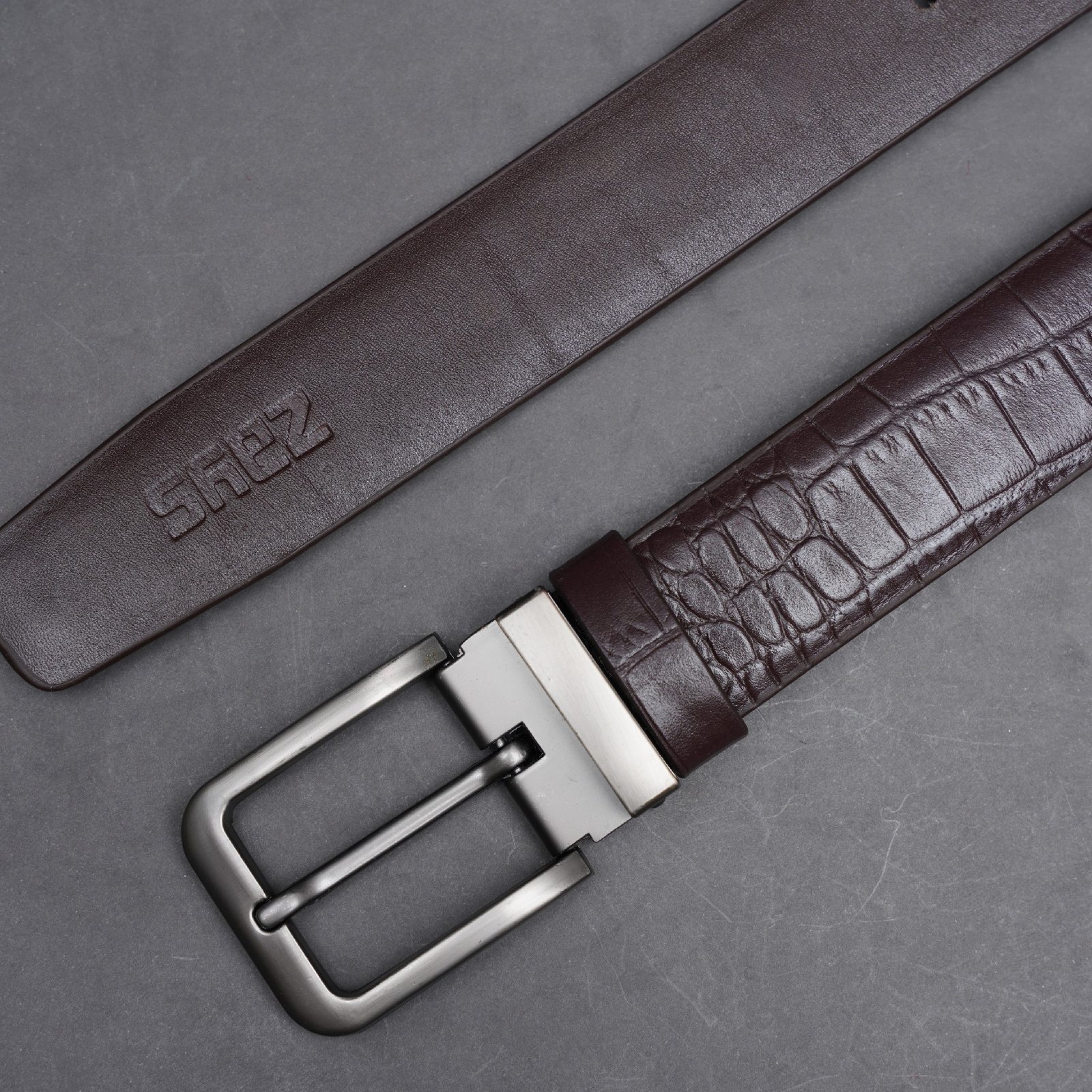 Zays Handcrafted Genuine Leather Belt for Men – Premium Quality, Adjustable, Stylish & Durable (BC101-L) - Image 15