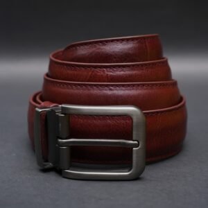 Alternative view of Zays Handcrafted Genuine Leather Belt for Men – Premium Quality, Adjustable, Stylish & Durable (BC101-L)