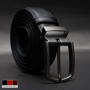 Zays Handcrafted Genuine Leather Belt for Men – Premium Quality, Adjustable, Stylish & Durable (BC102-R)