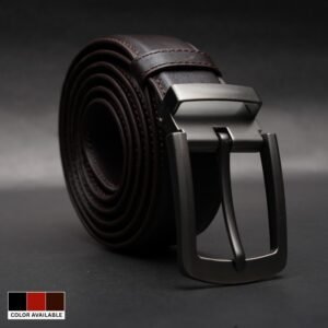 Zays Handcrafted Genuine Leather Belt for Men – Premium Quality, Adjustable, Stylish & Durable (BC103-R)