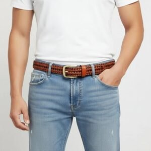 Alternative view of Zays Handcrafted Genuine Leather Belt for Men – Premium Quality, Adjustable, Stylish & Durable - (MB143-146)