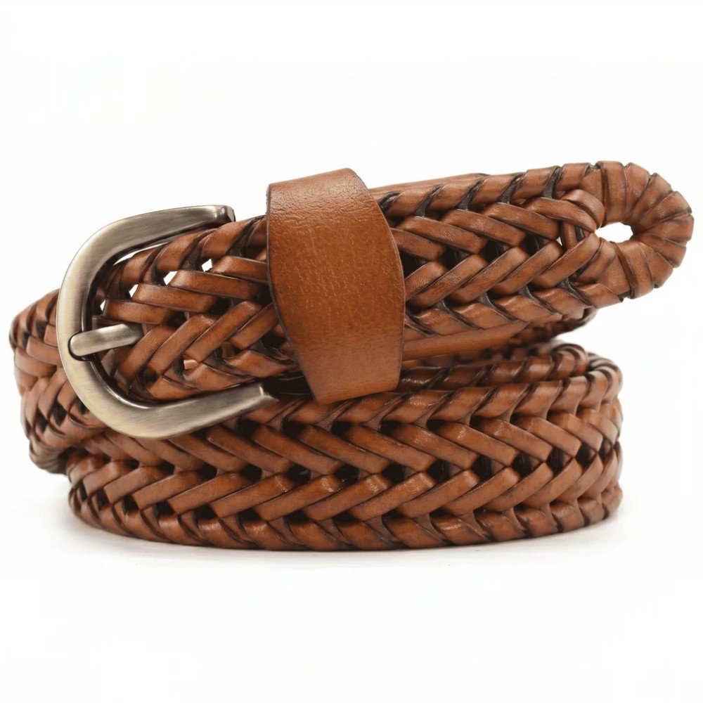 Zays Handcrafted Genuine Leather Belt for Unisex – Premium Quality, Adjustable, Stylish & Durable (WB101-104) - Image 4