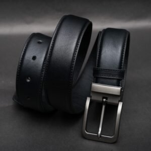 Alternative view of Zays Handcrafted Genuine Leather Belt for Men – Premium Quality, Adjustable, Stylish & Durable (BC101-R)