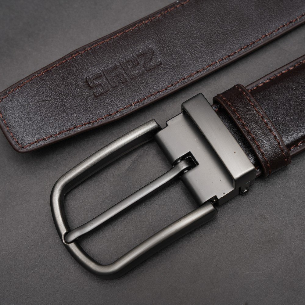 Zays Handcrafted Genuine Leather Belt for Men – Premium Quality, Adjustable, Stylish & Durable (BC102-R) - Image 6