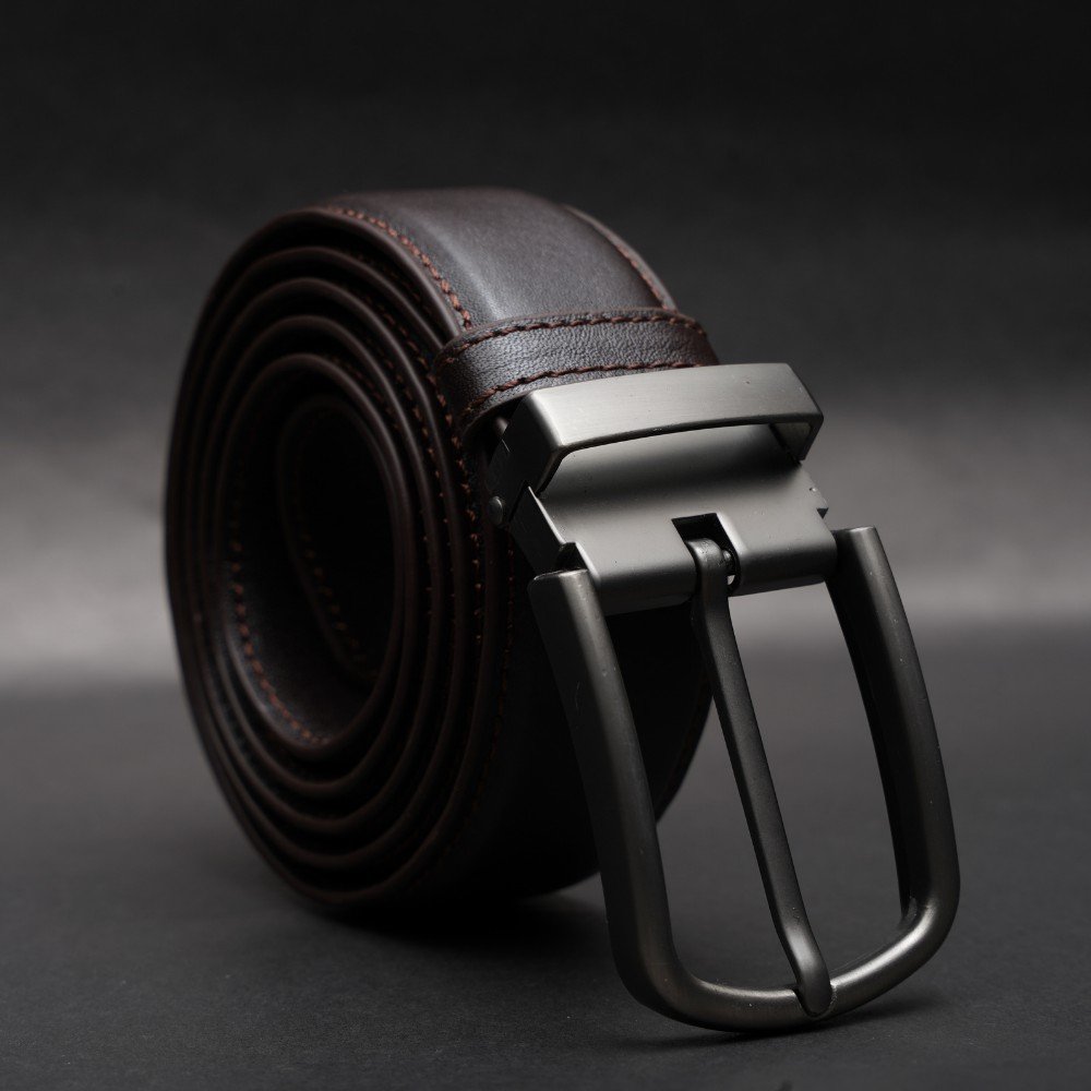 Zays Handcrafted Genuine Leather Belt for Men – Premium Quality, Adjustable, Stylish & Durable (BC102-R) - Image 2