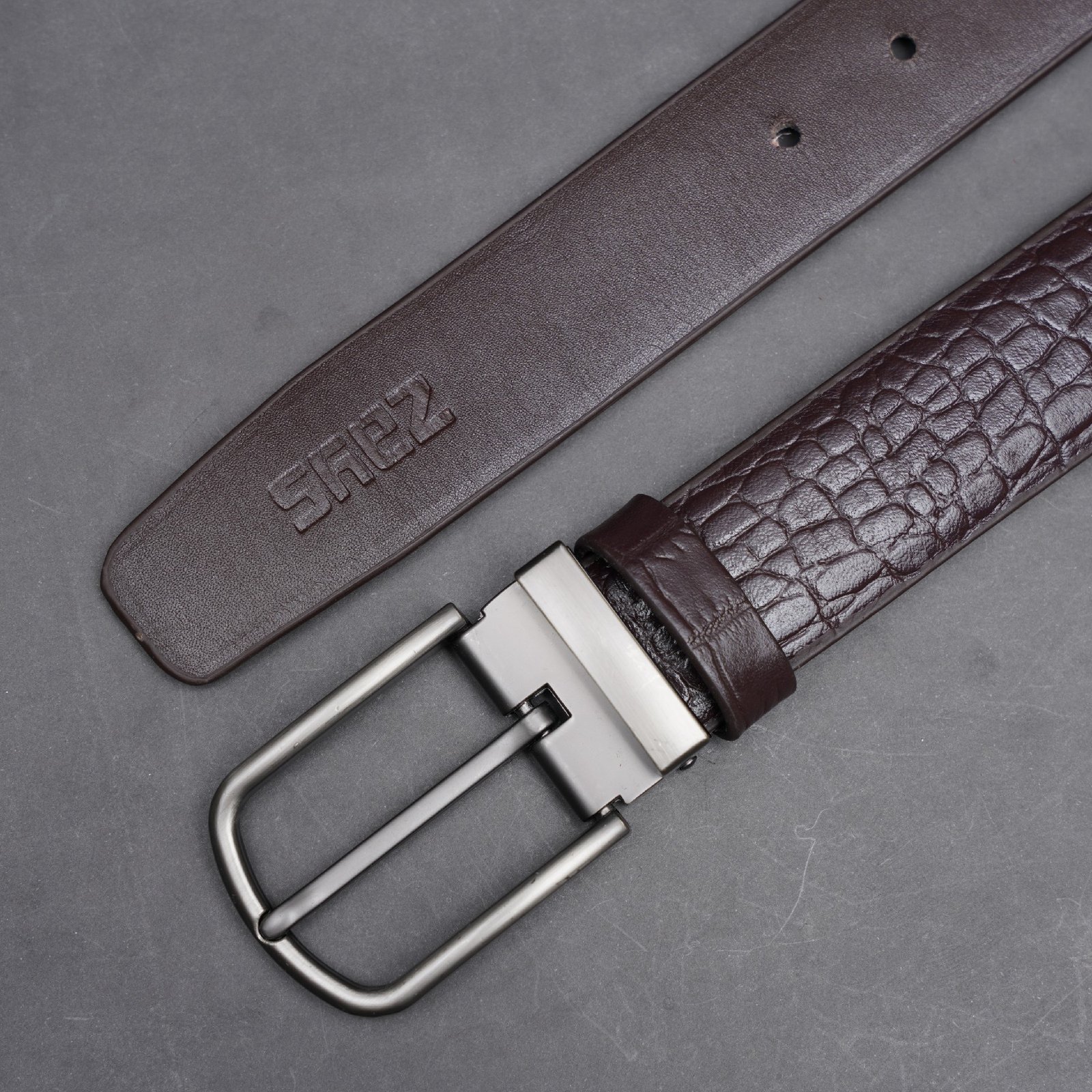 Zays Handcrafted Genuine Leather Belt for Men – Premium Quality, Adjustable, Stylish & Durable (BC102-L) - Image 19