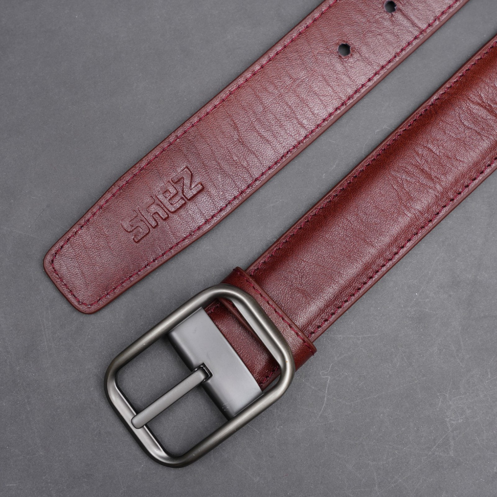 Zays Handcrafted Genuine Leather Belt for Men – Premium Quality, Adjustable, Stylish & Durable - BC109 - Image 21